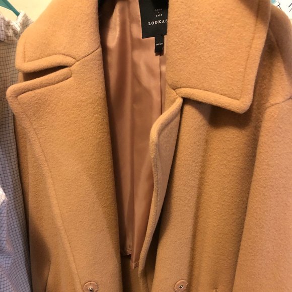 COPY - LOOKAST BEIGE HANDMADE SNAP COAT - Picture 2 of 7